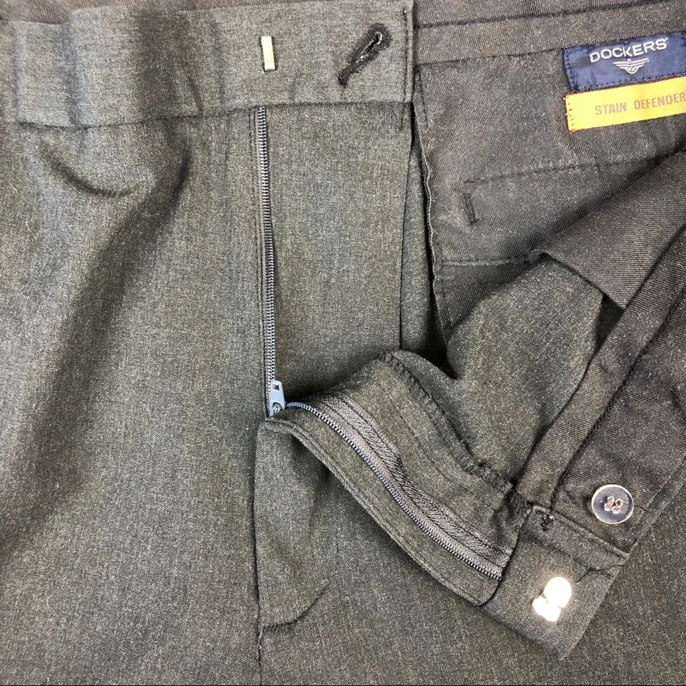Dockers Stain Defender Dark Gray Slacks